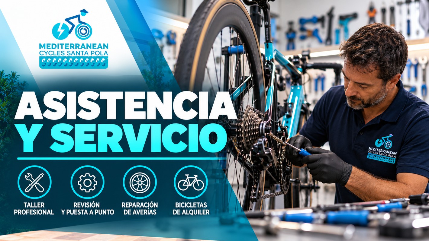 Asistencia y servicio para alquiler de bicicletas - Mediterranean Cycles